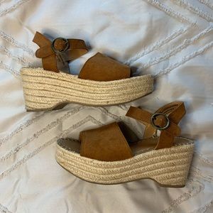 Espadrille platform wedges